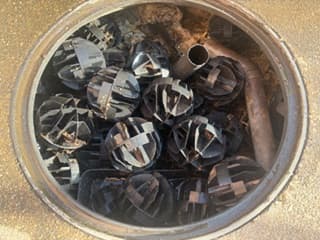 水廻りリフォーム工事前 - 浄化槽関連設備の改修が必要な状態